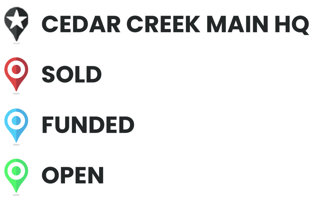 Cedar Creek Map Details